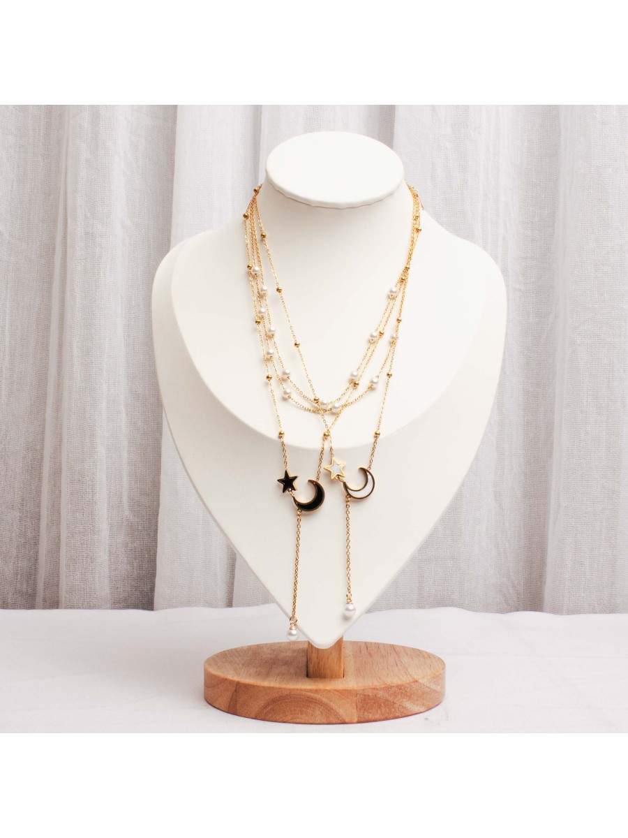 Collar Acero Dorado SK306-IOR