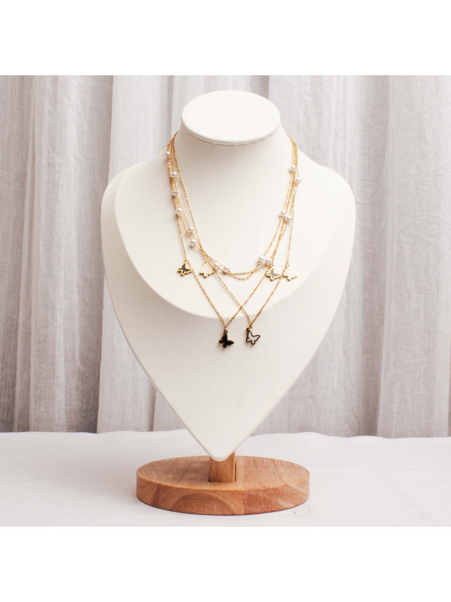 Collar Acero Dorado SK306-JOR