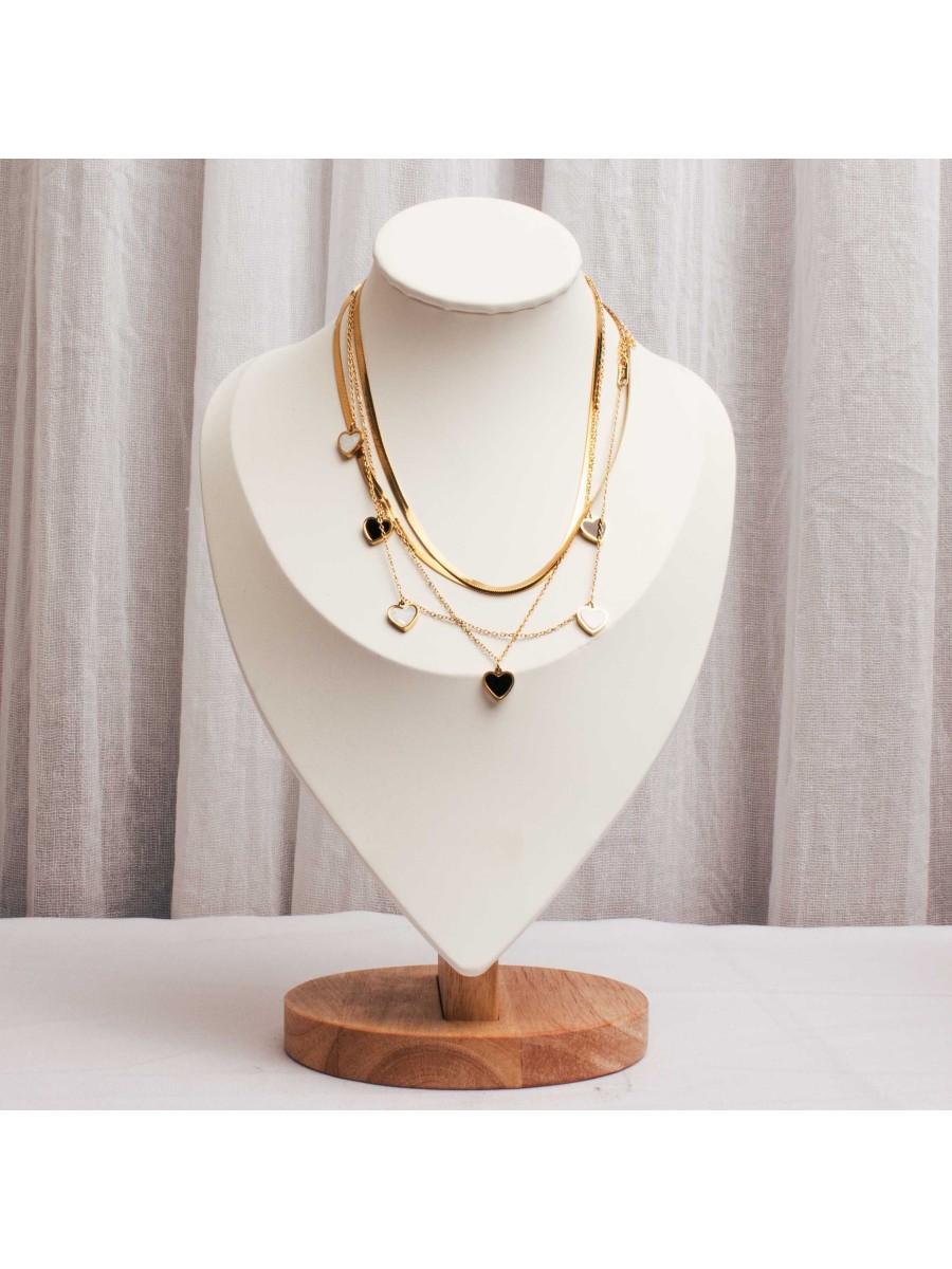 Collar Acero Dorado SK312-COR