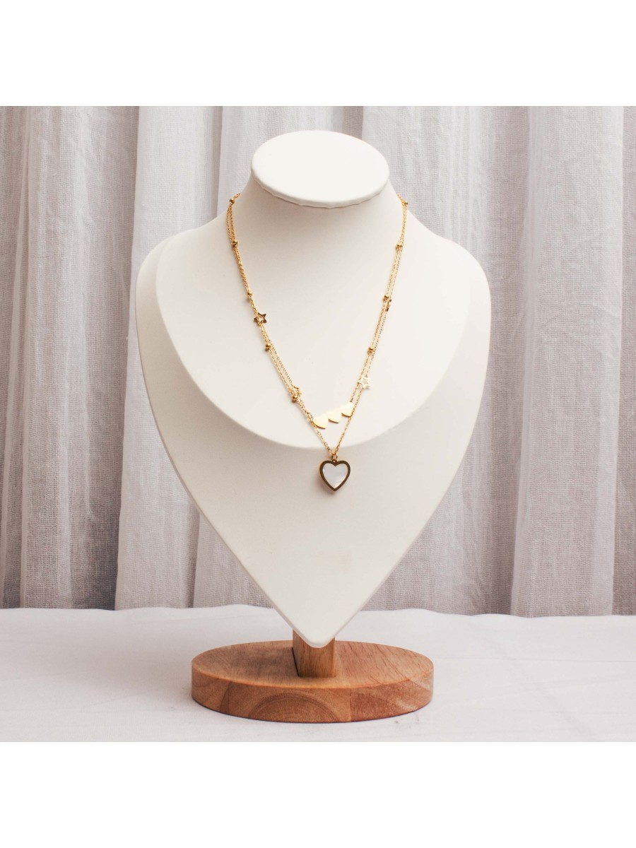 Collar Acero Dorado SK312-DORB