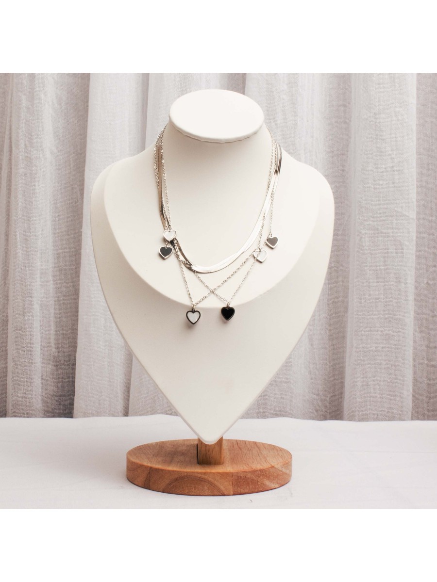Collar Acero Plateado SK313-CAC
