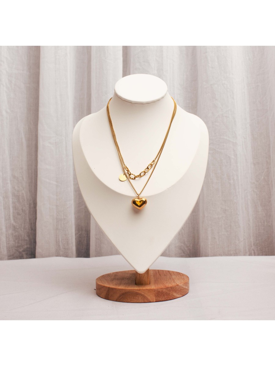 Collar Acero Dorado SK316-EOR