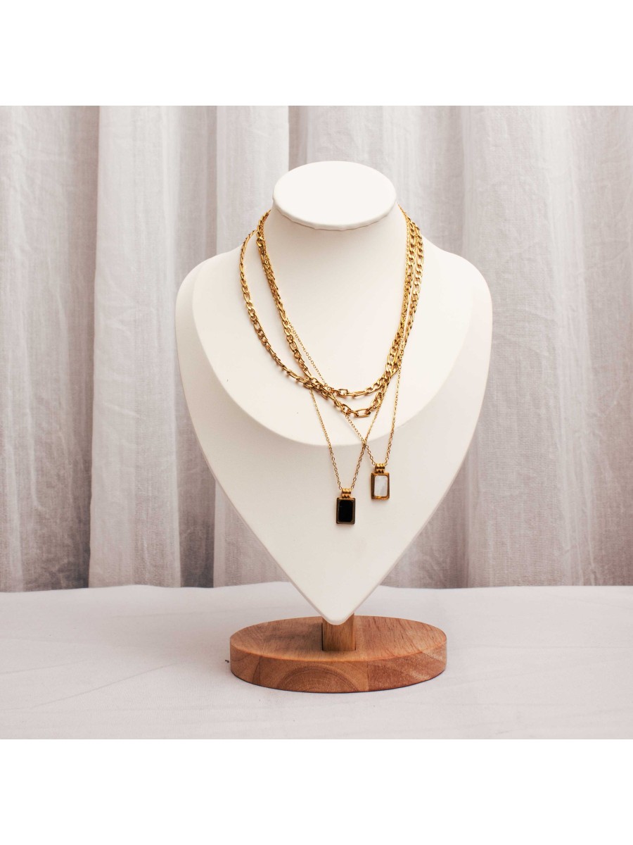 Collar Acero Dorado SK316-JOR