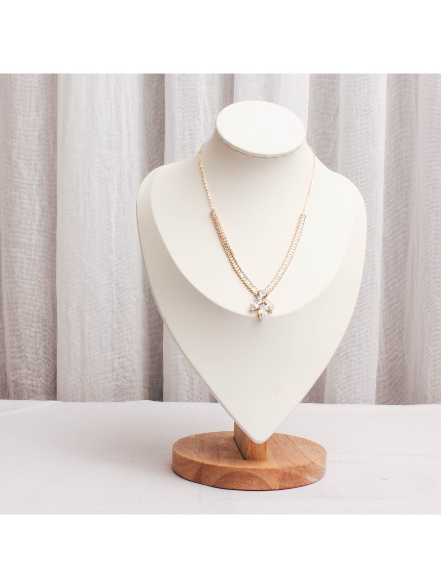 Collar Bronce Dorado Con Circones SK168-OR