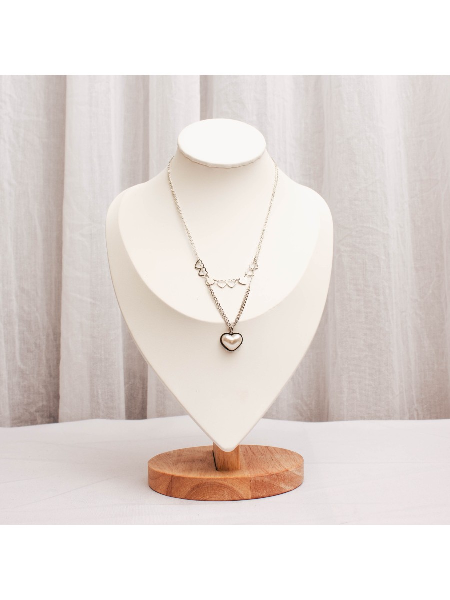 Collar Acero Plateado SK317-DAC