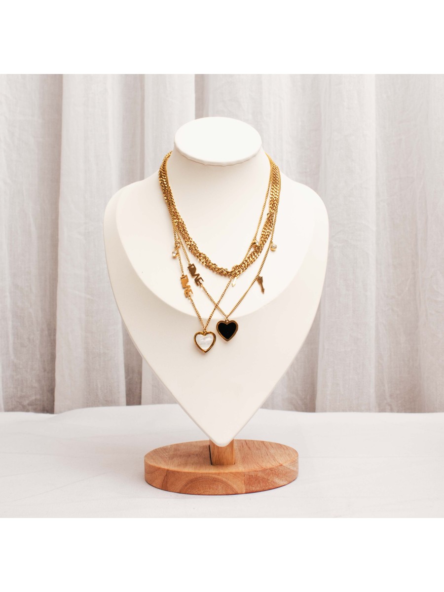 Collar Acero Dorado SK318-DOR