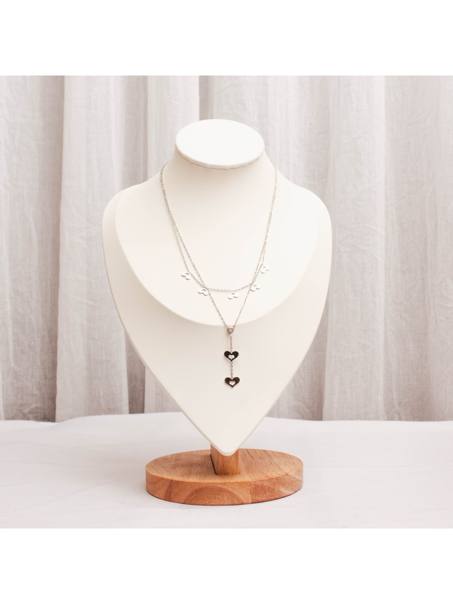 Collar Acero Plateado SK319-HAC