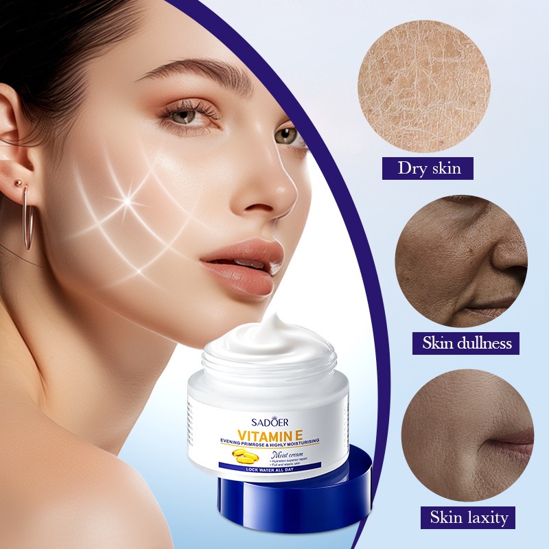 CREMA FACIAL HIDRATANTE CON VITAMINA E Y ONAGRA 50G · Cód. 711473
