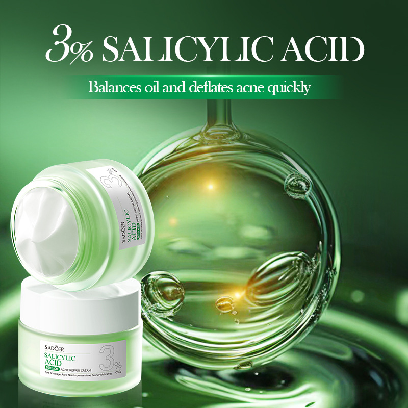 CREMA FACIAL REPARADORA ANTI ACNE CON ACIDO SALICILICO 50G · Cód. 712623