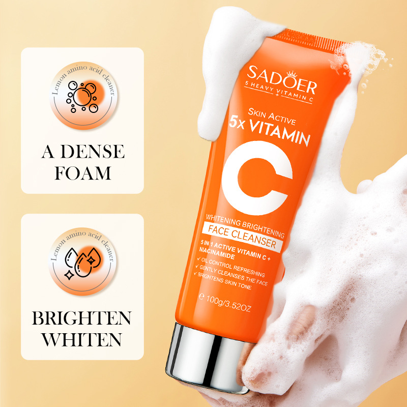 LIMPIADOR FACIAL ILUMINADOR CON VITAMINA C 5X 100G · Cód. 708077