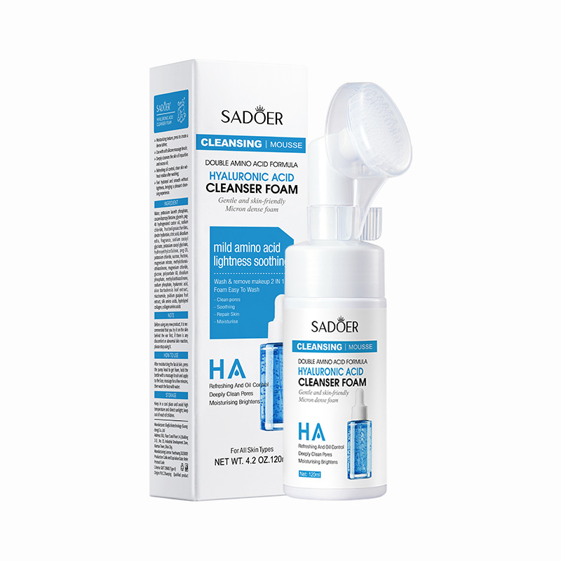 MOUSSE LIMPIADORA FACIAL CON ACIDO HIALURONICO Y AMINOACIDOS 120ML · Cód. 708039