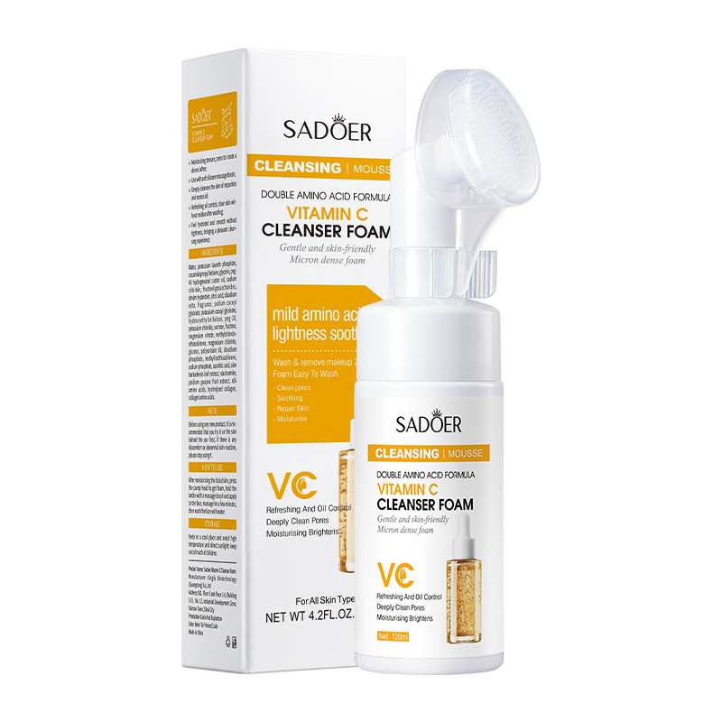 MOUSSE LIMPIADORA FACIAL CON VITAMINA C Y AMINOACIDOS 120ML · Cód. 708022