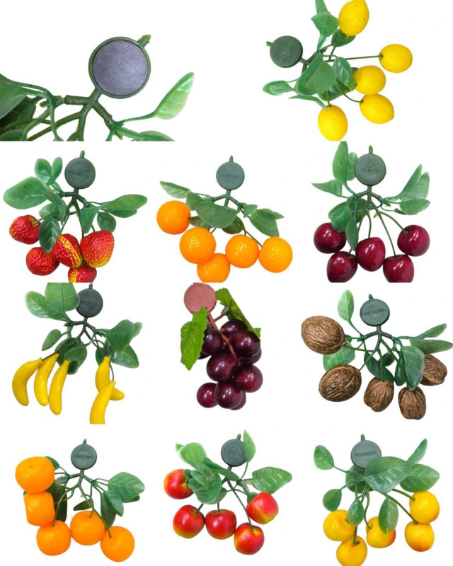 MINI FRUTAS ARTIFICIAL C/IMAN X 10 U