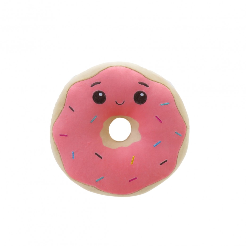 68127S-PELUCHE FORMA DE ALIMENTOS 10″ DONA FUXIA