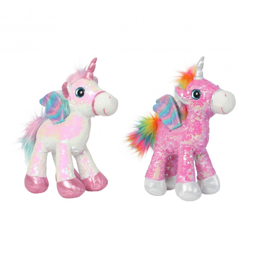 81042-UNICORNIO 11"C/LENTEJUELAS
