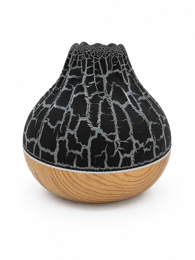 HUMIFICADOR FORMA VOLCAN BASE MADERA