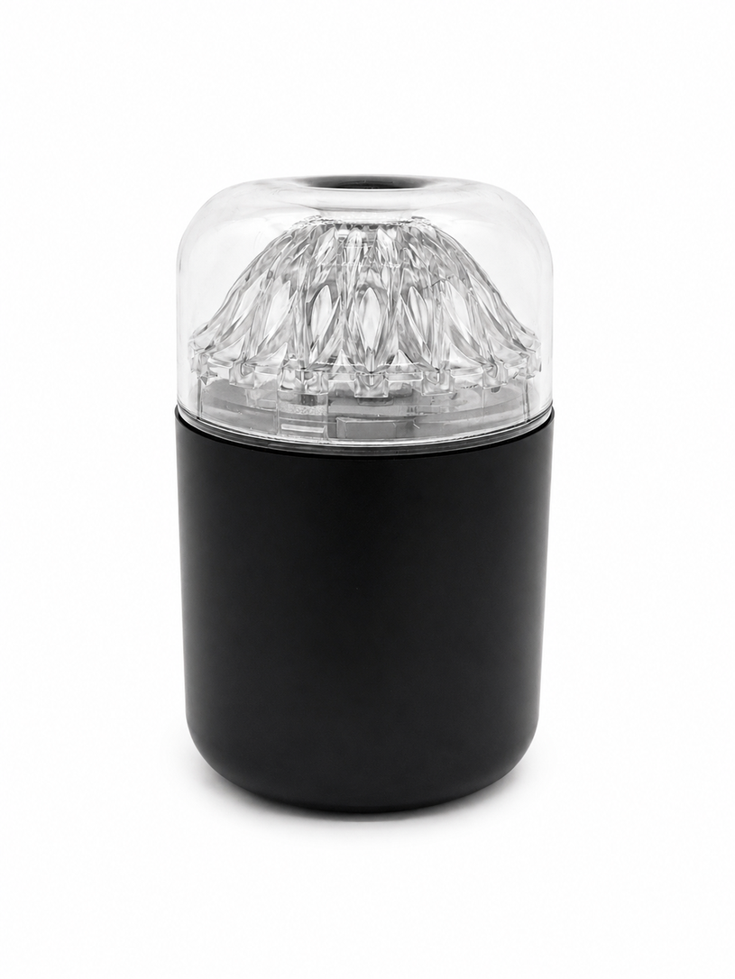 HUMIFICADOR ESFERA CRISTAL BASE NEGRO