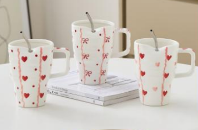 TAZA DE CERAMICA + SORBETE