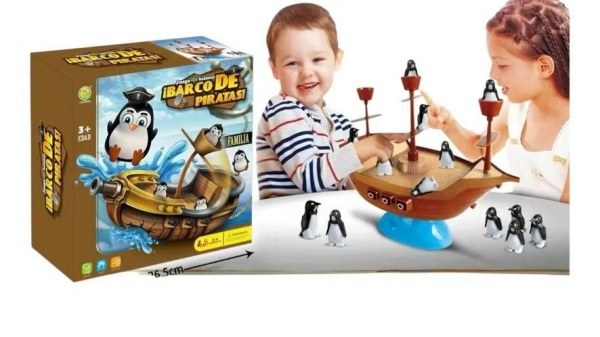 JUEGO BARCO PINGUINO 27X27CM 308070