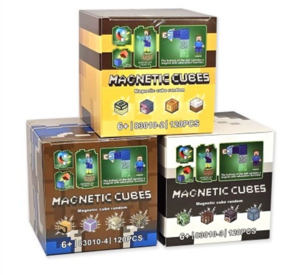 BLOQUE MAGNET MINECRAFX120PCS 830104