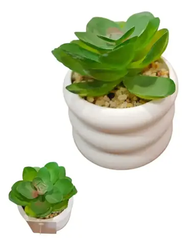 Suculenta Mini Artificial C/maceta 8cm Deco