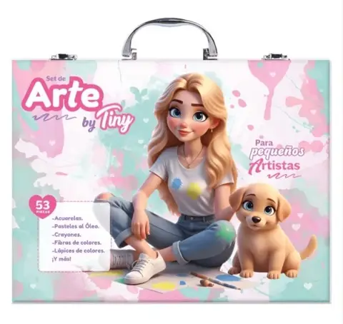 VALIJA SET ARTE TINY MASCOTA 53PCS 075259