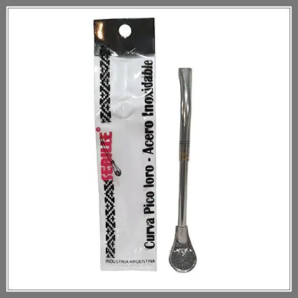 519-2465 BOMBILLA PALA ANCHA DOBLE CAÑO ACERO INOX 18 CM