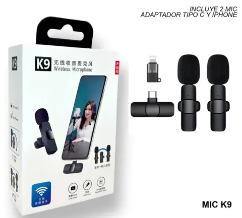 MICROFONOS X2 CORBATERO 2 FICHAS