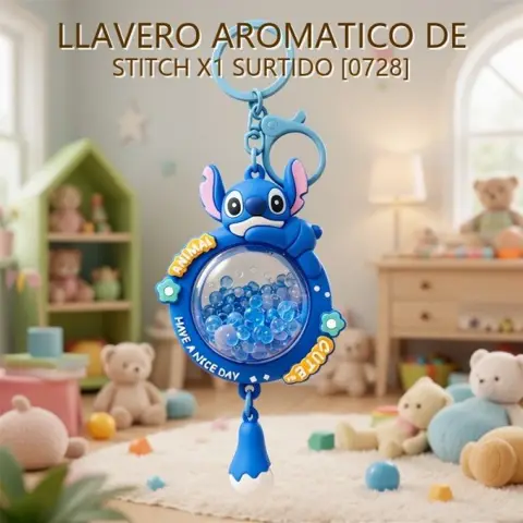 LLAVERO AROMATICO DE STITCH X1 SURTIDO [0728]