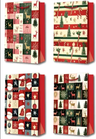 AA1935 BOLSA DE REGALO NAVIDAD MEDIANO