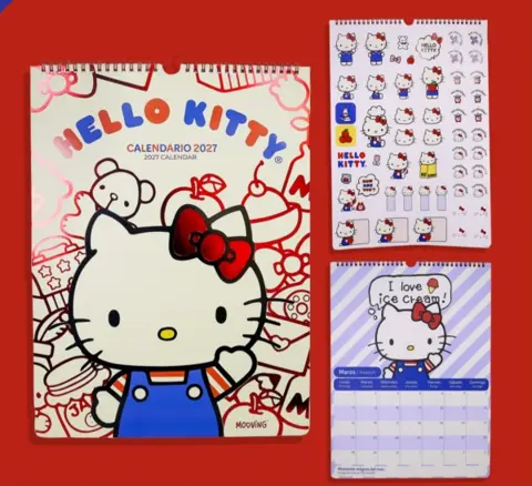 CALENDARIO 2027 MOOVI 30X40 HELLO KITTY 028793
