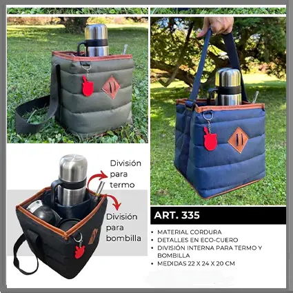 221-335 CANASTA MATERA CORDURA C/DIVISIONES