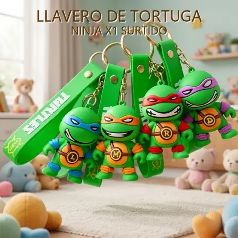 LLAVERO DE TORTUGA NINJA X1 SURTIDO