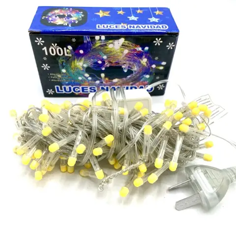 LUZ ARROZ CALIDA 100LED 6MTS AB-19