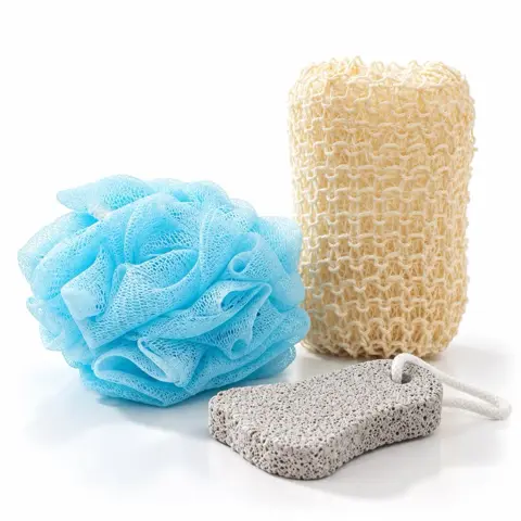 ESPONJA DE BANO DE SISAL Y PIEDRA POMEZ Y ESPONJA
