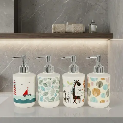 DISPENSADOR DE JABÓN LÍQUIDO ESTAMPADO