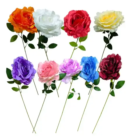 Vara Flor Camelia Artif Individual 50cm Alto