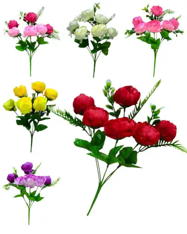 Ramo Flor Peonia Viene 6 flores 31cm