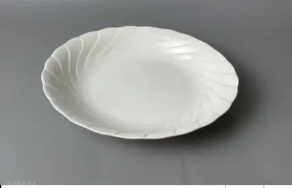 AA2701 PLATO HONDO CERAMICA BLANCO