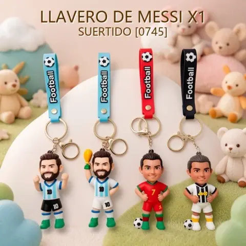 LLAVERO DE MESSI X1 SUERTIDO [0745]