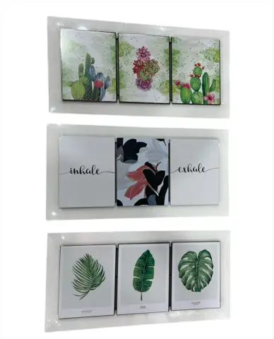 Triptico c/ relieve 61x31