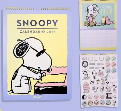 CALENDARIO 2027 MOOVI 30X40 SNOOPY 019296