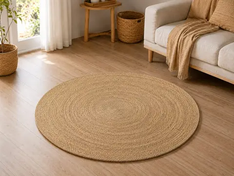 Alfombra redonda fibra 1.20mts