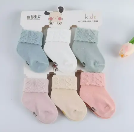 AA1471 MEDIAS DE BEBE ALGODON CON ANTIDESLIZANTE - X12
