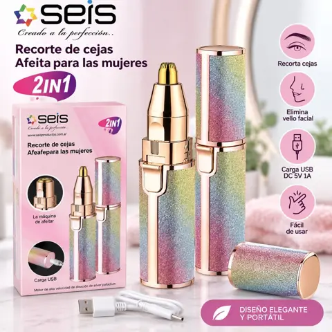 DEPILADOR FACIAL 2 EN 1 SEIS AV47202