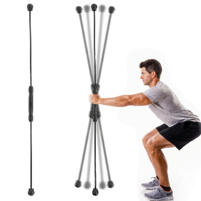 Flexi Bar Fitness Barra Vibradora Entrenamiento Brazos Abdominales Espalda