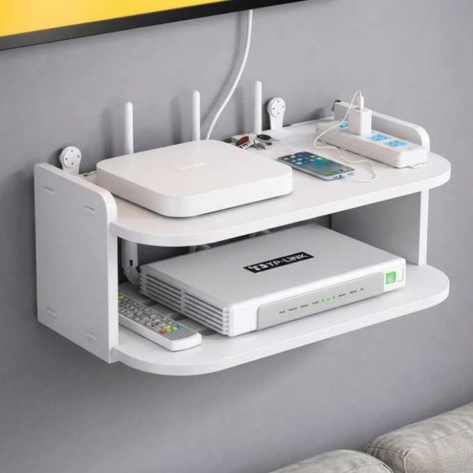 Estante Flotante Doble Para Router