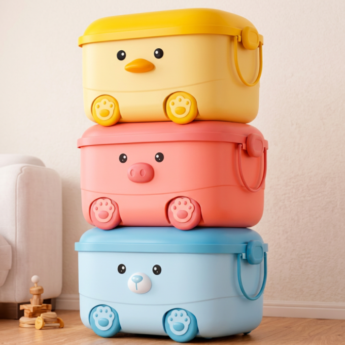 Caja Organizadora Con Tapa y Ruedas Infantil Grande