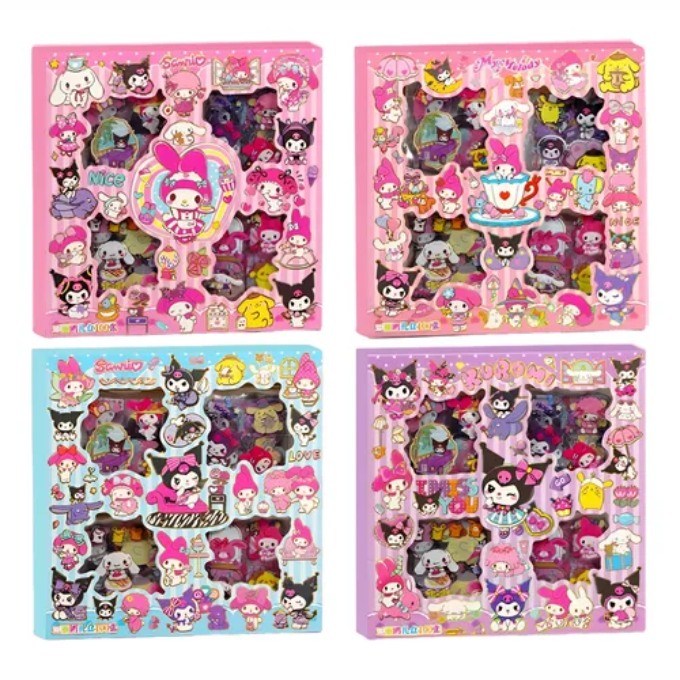 Caja Stickers Personajes Japoneses